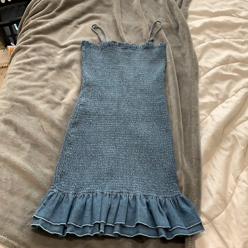 Love Tree denim/denim collection mini dress Size M